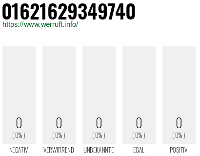 Rufnummer 01621629349740 Telefonnummer 01621629349740