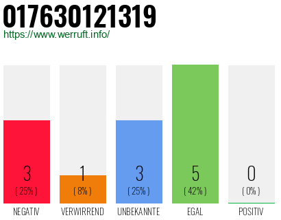 Telefonnummer 017630121319