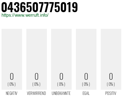 Telefonnummer 0436507775019