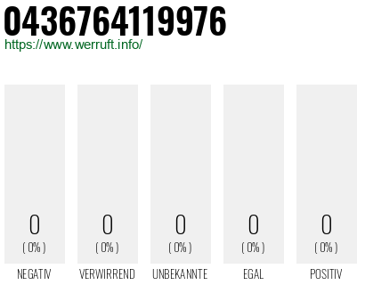 Telefonnummer 0436764119976