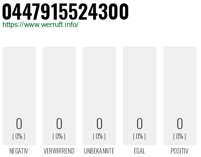 Telefonnummer 0447915524300