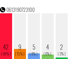 Rufnummer 0613190723100 Telefonnummer 0613190723100