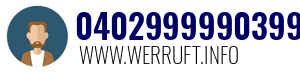 Rufnummer 0402999990399 0402999990399